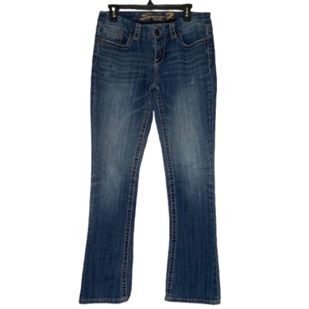 Seven7 “Rocker Slim” Women's Boot Cut Jeans in Blue Size 8